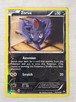 NM Zorua - Reverse Holo 69/108 Dark Explorers Pokemon TCG - Image 1