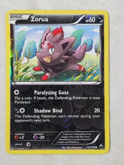 NM Zorua - Reverse Holo 70/108 Dark Explorers Pokemon TCG - Image 1