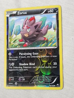 NM Zorua - Reverse Holo 70/108 Dark Explorers Pokemon TCG - Image 3