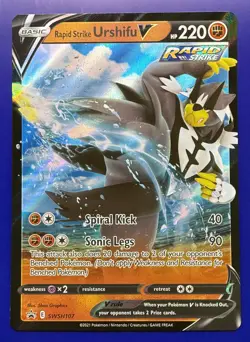 ⚡Rapid Strike Urshifu V SWSH Black Star Promos SWSH107 Holo Promo Pokemon TCG - Image 1