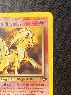 Blaine's Ninetales 21/132 Pokemon TCG Gym Challenge Regular Vintage 2000 WOTC - Image 4