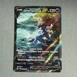 Pokemon TCG Hisuian Samurott v GG51/GG70 Crown Zenith Galarian Gallery Holo - Image 1