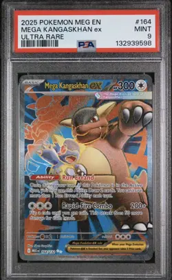 2025 POKEMON MEG EN-MEGA EVOLUTION ULTRA RARE #164 MEGA KANGASKHAN EX PSA 9 - Image 1