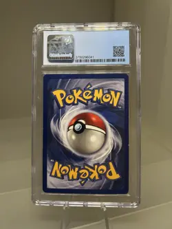 1999 Pokemon Base Set Machop Shadowless #52 CGC 7 Near Mint - Image 2