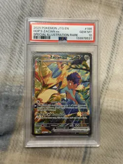 2025 POKEMON JTG EN-JOURNEY TOGETHER 186 HOP'S ZACIAN EX SIR PSA 10 - Image 1
