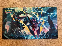 Pokemon SHINY Mega Rayquaza Premium Playmat made original USA - Image 1