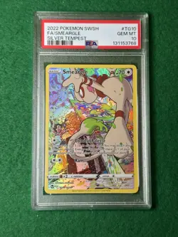 PSA 10 Smeargle TG10/TG30 Pokemon Silver Tempest Full Art 2022 SWSH GEM MINT - Image 1