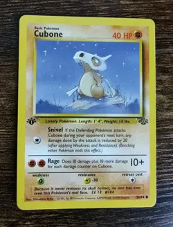 Pokemon Jungle 1st Edition Cubone 50/64 Non Holo NM-MINT - Image 1