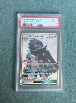 PSA 10 (GEM MT) - Decidueye GX [#SV47] - Shiny Full Art Pokemon TCG Hidden Fates - Image 3