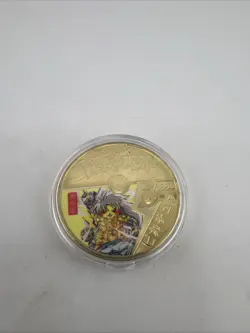 Pokemon GO Challenge Coin Pikachu 1996 Japan Limited Ed. 24kt Gold Plated READ!! - Image 1