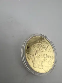 Pokemon GO Challenge Coin Pikachu 1996 Japan Limited Ed. 24kt Gold Plated READ!! - Image 5