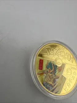 Pokemon GO Challenge Coin Pikachu 1996 Japan Limited Ed. 24kt Gold Plated READ!! - Image 2