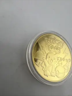 Pokemon GO Challenge Coin Pikachu 1996 Japan Limited Ed. 24kt Gold Plated READ!! - Image 5