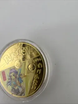 Pokemon GO Challenge Coin Pikachu 1996 Japan Limited Ed. 24kt Gold Plated READ!! - Image 3