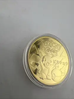 Pokemon GO Challenge Coin Pikachu 1996 Japan Limited Ed. 24kt Gold Plated READ!! - Image 5