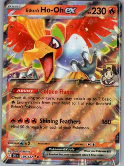 Ethan's Ho-Oh ex 039/182 - Pokemon SV10: Destined Rivals - Double Rare (NM) - Image 1