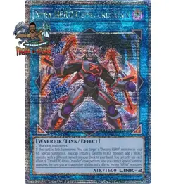 Yugioh! 1x Xtra HERO Cross Crusader RA04-EN076 Quarter Century Secret Rare NM - Image 1
