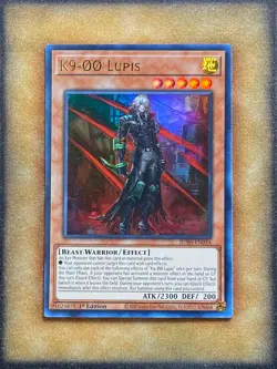 Yugioh K9-00 Lupis JUSH-EN034 Ultra Rare 1st Ed NM - Image 1