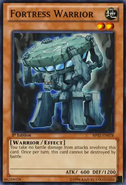 Fortress Warrior - BP02-EN078 - Common - Unlimited Edition x1 - Lightly Played - Image 1
