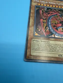 CT03-EN005 Uria, Lord Of Searing Flames Secret Rare Limited Edition LP Yugioh - Image 2