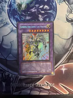 (WNU) Yugioh Elemental Hero Shining Flare Wingman CT03-EN004 Secret Rare VLP - Image 1