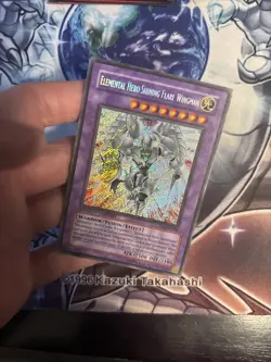 (WNU) Yugioh Elemental Hero Shining Flare Wingman CT03-EN004 Secret Rare VLP - Image 3