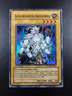 YUGIOH 2007 | GENE-WARPED WARWOLF | STON-EN001 | 1ST | GERMAN | NM - EXCELLENT - Image 1