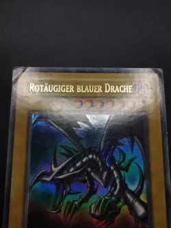 YUGIOH 2003 | RED-EYES B. DRAGON | LOB-G056 | OLD PRINT | GERMAN | GOOD (HP) - Image 4