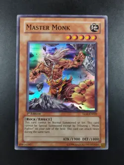 YUGIOH 2005 | MASTER MONK | TLM-EN020 | 1ST EDT | SUPER RARE | VERY GOOD (MP) - Image 1