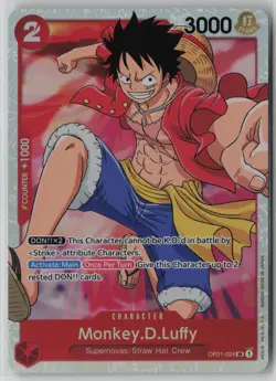 Monkey.D.Luffy (024) OP01-024 One Piece Romance Dawn Super Rare Near Mint - Image 1