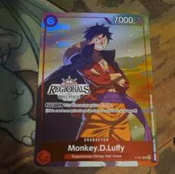 One Piece TCG Monkey D Luffy Offline Regional 2024 P-001 English Promo - Image 1