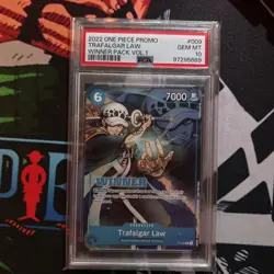 TRAFALGAR LAW WINNER PACK VOL.1 ONE PIECE PROMOS 2022 009 PSA 10 - Image 1