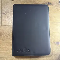 VaultX Premium Exo-TecR Black Zip Binder 9 Pocket Trading Card Holds 360 - Image 1
