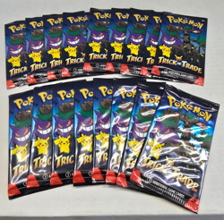 Lot of 17 (2024) Pokemon Factory SEALED “Trick or Trade” TCG Booster 3 Card Pack - Image 1