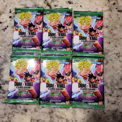 6 Loose Packs of B29 Fearsome Rivals DragonBall Super Card Game - Image 1