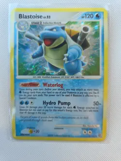 Pokemon TCG Blastoise DPBP#009 Secret Wonders DP3 Holo Rare Card English - Image 1