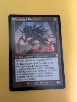 Scavenged Brawler. Construct. The Brothers War Commander. MTG Card. - Image 1