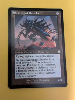 Scavenged Brawler. Construct. The Brothers War Commander. MTG Card. - Image 2