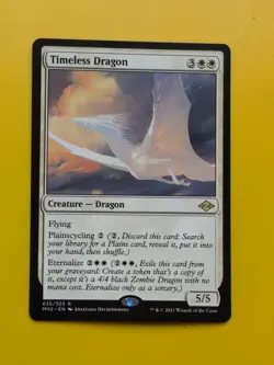 Timeless Dragon. MH2 rare Dragon MTG Card. - Image 1