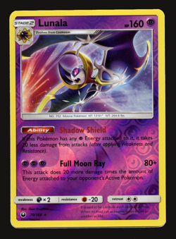 Pokemon TCG Lunala Reverse Holo Celestial Storm Sun & Moon SM 70 NM-VLP Card - Image 1