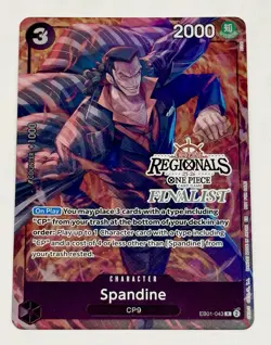 One Piece Spandine EB01-043 Offline Regional Finalist Promo Card English Stamped - Image 1