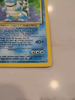 Blastoise - 2/102 - Holo Rare - Base Set - Pokemon Card - English - Image 4