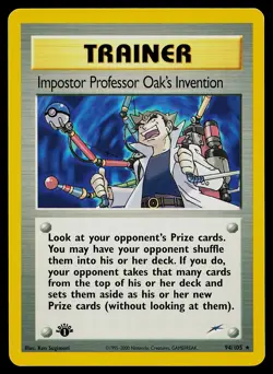 Pokemon Card - Impostor Professor Oak's Invention Neo Destiny 94/105 1st Edition - Image 1