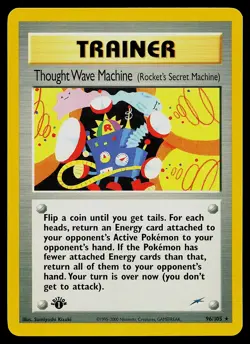 Pokemon Card - Thought Wave Machine Neo Destiny 96/105 Rare 1st Edition - Image 1