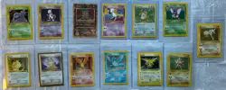 Vintage Poekmon Cards TCG Lot (12 Cards) - Set of Holos, 1st editions, and promo - Image 1