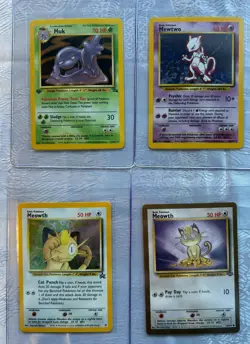 Vintage Poekmon Cards TCG Lot (12 Cards) - Set of Holos, 1st editions, and promo - Image 2
