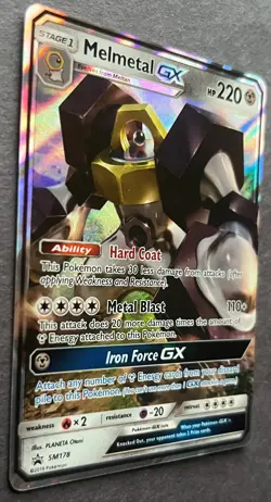 Melmetal GX SM178 Black Star Promo NM/LP Pokemon Card Ultra Rare Holo - Image 3