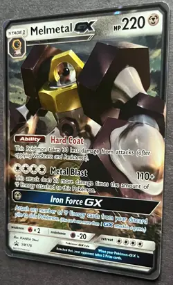 Melmetal GX SM178 Black Star Promo NM/LP Pokemon Card Ultra Rare Holo - Image 4