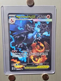 Mega Charizard X ex 125/094 Me02: Phantasmal Flames Holo SIR Pokemon TCG Card - Image 1