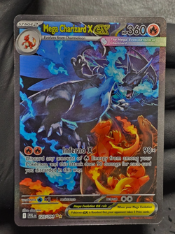 Mega Charizard X ex 125/094 Me02: Phantasmal Flames Holo SIR Pokemon TCG Card - Image 3